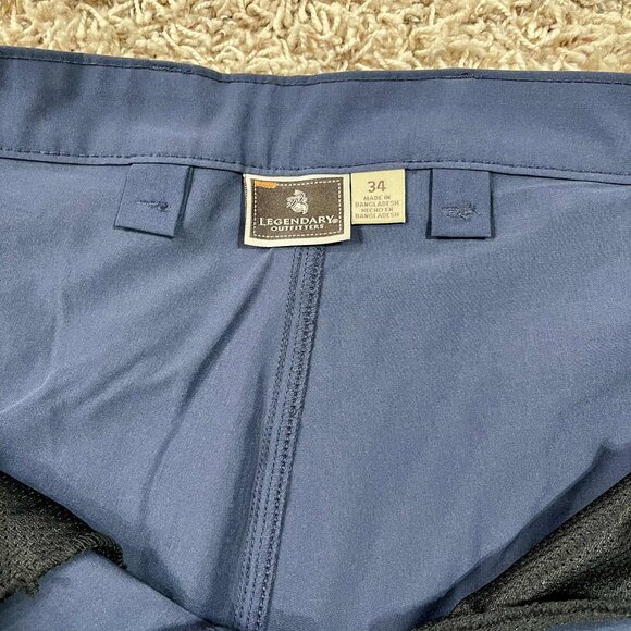Legendary Outfitters Men’s Soft Cargo Tech Shorts Navy, Size 34 (New) - Picture 12 of 12